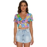 Care Bears, Adorable, Art V-Neck Crop Top