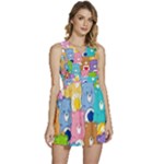 Care Bears, Adorable, Art Sleeveless High Waist Mini Dress