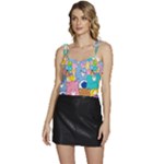 Care Bears, Adorable, Art Flowy Camisole Tie Up Top