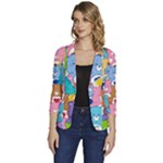 Care Bears, Adorable, Art Women s One-Button 3/4 Sleeve Short Jacket