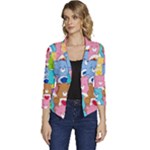 Care Bears, Adorable, Art Women s Casual 3/4 Sleeve Spring Jacket