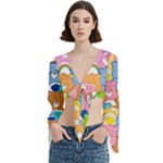 Care Bears, Adorable, Art Trumpet Sleeve Cropped Top