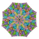 Care Bears, Adorable, Art Automatic Folding Umbrella with Case (Medium)