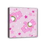 Cheer Bear Pink, Care, Care Bears, Cartoon Mini Canvas 4  x 4  (Stretched)