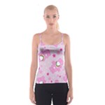 Cheer Bear Pink, Care, Care Bears, Cartoon Spaghetti Strap Top