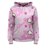 Cheer Bear Pink, Care, Care Bears, Cartoon Women s Pullover Hoodie