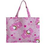 Cheer Bear Pink, Care, Care Bears, Cartoon Zipper Mini Tote Bag