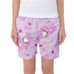 Cheer Bear Pink, Care, Care Bears, Cartoon Women s Basketball Shorts