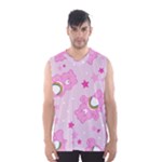 Cheer Bear Pink, Care, Care Bears, Cartoon Men s Basketball Tank Top