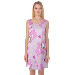 Sleeveless Satin Nightdress 