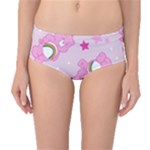 Cheer Bear Pink, Care, Care Bears, Cartoon Mid-Waist Bikini Bottoms