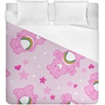 Cheer Bear Pink, Care, Care Bears, Cartoon Duvet Cover (King Size)