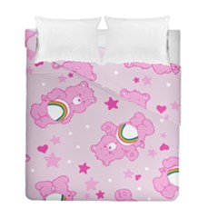 Cheer Bear Pink, Care, Care Bears, Cartoon Duvet Cover Double Side (Full/ Double Size) from ArtsNow.com