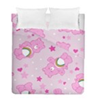 Cheer Bear Pink, Care, Care Bears, Cartoon Duvet Cover Double Side (Full/ Double Size)