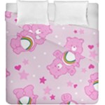 Cheer Bear Pink, Care, Care Bears, Cartoon Duvet Cover Double Side (King Size)