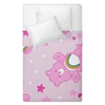 Cheer Bear Pink, Care, Care Bears, Cartoon Duvet Cover Double Side (Single Size)