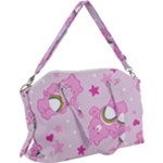 Cheer Bear Pink, Care, Care Bears, Cartoon Canvas Crossbody Bag