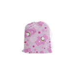 Cheer Bear Pink, Care, Care Bears, Cartoon Drawstring Pouch (XS)