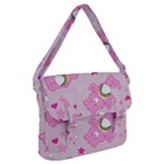 Cheer Bear Pink, Care, Care Bears, Cartoon Buckle Messenger Bag