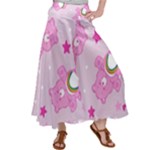 Cheer Bear Pink, Care, Care Bears, Cartoon Women s Satin Palazzo Pants