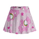 Cheer Bear Pink, Care, Care Bears, Cartoon Mini Flare Skirt