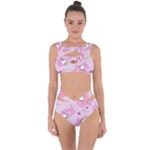 Cheer Bear Pink, Care, Care Bears, Cartoon Bandaged Up Bikini Set 