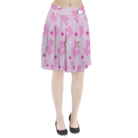 Cheer Bear Pink, Care, Care Bears, Cartoon Pleated Skirt from ArtsNow.com