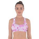 Cheer Bear Pink, Care, Care Bears, Cartoon Cross Back Sports Bra