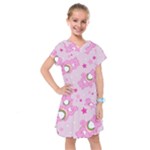 Cheer Bear Pink, Care, Care Bears, Cartoon Kids  Drop Waist Dress