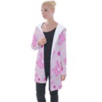 Cheer Bear Pink, Care, Care Bears, Cartoon Longline Hooded Cardigan