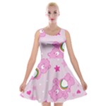 Cheer Bear Pink, Care, Care Bears, Cartoon Velvet Skater Dress