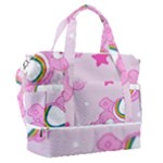 Cheer Bear Pink, Care, Care Bears, Cartoon Sports Shoulder Bag with Shoes Compartment