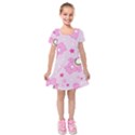 Kids  Short Sleeve Velvet Dress 