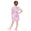 Kids  Short Sleeve Velvet Dress 