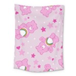 Cheer Bear Pink, Care, Care Bears, Cartoon Medium Tapestry