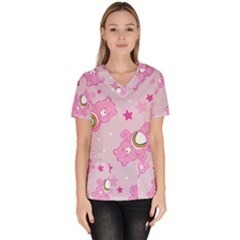 Women s V-Neck Scrub Top 