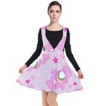 Cheer Bear Pink, Care, Care Bears, Cartoon Plunge Pinafore Dress