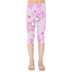 Cheer Bear Pink, Care, Care Bears, Cartoon Kids  Capri Leggings 