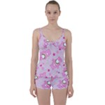 Cheer Bear Pink, Care, Care Bears, Cartoon Tie Front Two Piece Tankini