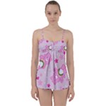 Cheer Bear Pink, Care, Care Bears, Cartoon Babydoll Tankini Set