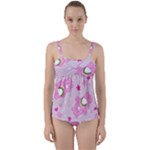 Cheer Bear Pink, Care, Care Bears, Cartoon Twist Front Tankini Set