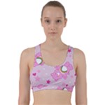 Cheer Bear Pink, Care, Care Bears, Cartoon Back Weave Sports Bra