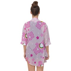 Open Front Chiffon Kimono 