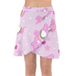 Cheer Bear Pink, Care, Care Bears, Cartoon Wrap Front Skirt