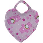 Cheer Bear Pink, Care, Care Bears, Cartoon Giant Heart Shaped Tote