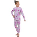 Cheer Bear Pink, Care, Care Bears, Cartoon Kids  Long Sleeve Set 