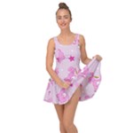 Cheer Bear Pink, Care, Care Bears, Cartoon Inside Out Casual Dress