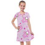 Cheer Bear Pink, Care, Care Bears, Cartoon Kids  Cross Web Dress