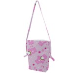 Cheer Bear Pink, Care, Care Bears, Cartoon Folding Shoulder Bag