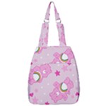 Cheer Bear Pink, Care, Care Bears, Cartoon Center Zip Backpack